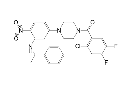 benzenemethanamine, N-[5-[4-(2-chloro-4,5-difluorobenzoyl)-1-piperazinyl]-2-nitrophenyl]-alpha-methyl-