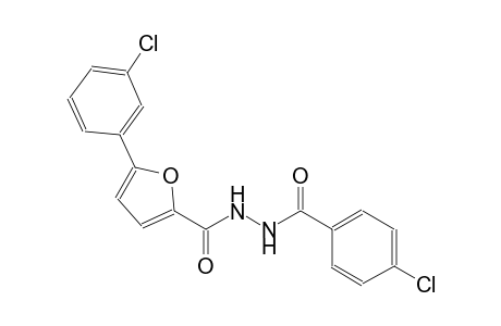 4-chloro-N'-[5-(3-chlorophenyl)-2-furoyl]benzohydrazide