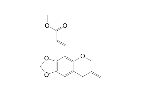 4-[2'-(Methoxycarbonyl)ethenyl]-5-methoxy-6-(2'-propenyl)-1,3-dioxole