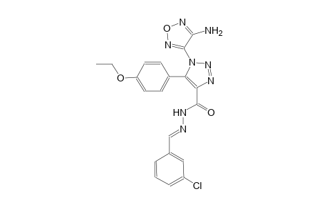 1-(4-amino-1,2,5-oxadiazol-3-yl)-N'-[(E)-(3-chlorophenyl)methylidene]-5-(4-ethoxyphenyl)-1H-1,2,3-triazole-4-carbohydrazide