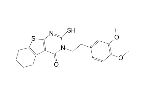 3-[2-(3,4-dimethoxyphenyl)ethyl]-2-sulfanyl-5,6,7,8-tetrahydro[1]benzothieno[2,3-d]pyrimidin-4(3H)-one