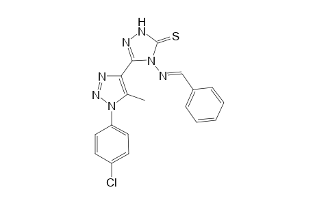 (E)-4-(benzylideneamino)-3-(1-(4-chlorophenyl)-5-methyl-1H-1,2,3-triazol-4-yl)-1H-1,2,4-triazole-5(4H)-thione