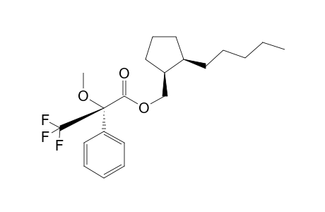 (R*,R*)-(2-Pentyl)cyclopentanemethyl (R)-.alpha.-Methoxy-.alpha.-(trifluoromethyl)phenylacetate