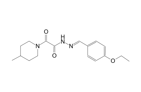 1-piperidineacetic acid, 4-methyl-alpha-oxo-, 2-[(E)-(4-ethoxyphenyl)methylidene]hydrazide
