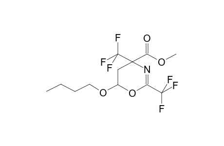 5,6-DIHYDRO-2,4-BIS(TRIFLUOROMETHYL)-4-CARBMETHOXY-6-BUTOXY-1,3-OXAZINE (ISOMER 1)