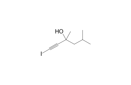 1-iodanyl-3,5-dimethyl-hex-1-yn-3-ol