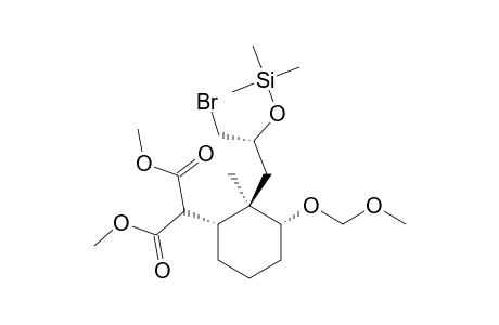 DIMETHYL-(1'R*,2'R*,2''S*,3'R*)-[2'-(3''-BrOMO-2''-TRIMETHYLSILYLOXYPROPYL)-3'-METHOXYMETHYLOXY-2'-METHYLCYClOHEXYL]-MALONATE