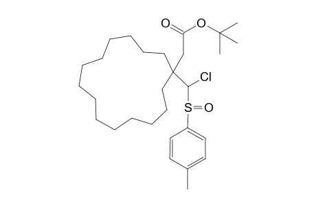 tert-Butyl {1-[chloro(p-tolylsulfinyl)methyl]cyclopentadecyl}acetate
