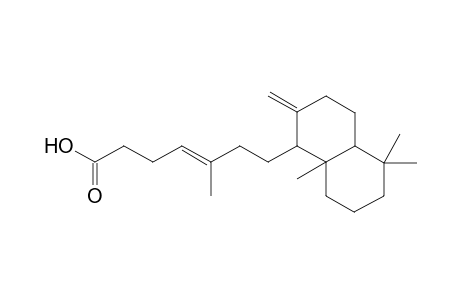 7-(5,5,8a-trimethyl-2-methlene-decahydronaphthyl)-5-methyl-4-heptenoic acid