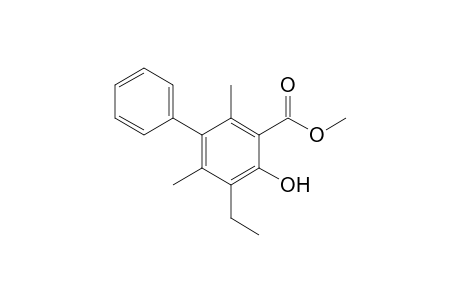 Methyl 5-ethyl-4-hydroxy-2,6-dimethylbiphenyl-3-carboxylate
