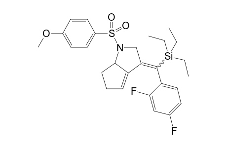 (E/Z)-3-((2,4-difluorophenyl)(triethylsilyl)methylene)-1-((4-methoxyphenyl)sulfonyl)-1,2,3,5,6,6a-hexahydrocyclopenta[b]pyrrole