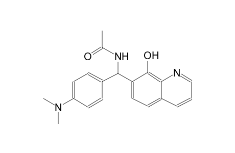 acetamide, N-[[4-(dimethylamino)phenyl](8-hydroxy-7-quinolinyl)methyl]-