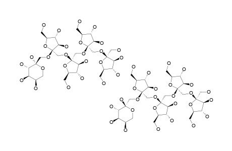 INULOPENTAOSE;O-BETA-D-FRUCTOFURANOSYL-[2->(1-O-BETA-D-FRUCTOFURANOSYL-2)3->1]-D-FRUCTOPYRANOSIDE;