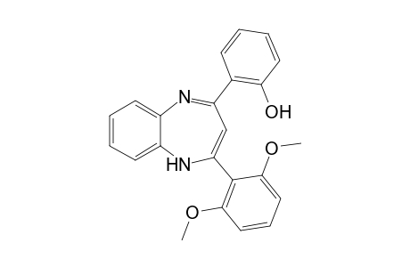 2-( 2'-Hydroxyphenyl)-4-( 2",6":-dimethoxyphenyl)-1,5-benzodiazepine