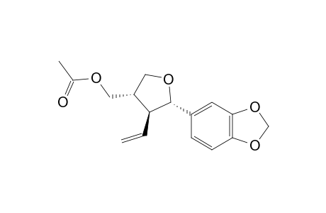 (3SR,4SR,5SR)-3-ACETOXYMETHYL-5-(1,3-BENZODIOXOL-5-YL)-4-ETHENYLTETRAHYDROFURAN