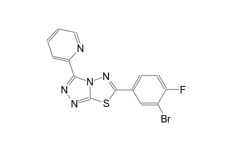 [1,2,4]triazolo[3,4-b][1,3,4]thiadiazole, 6-(3-bromo-4-fluorophenyl)-3-(2-pyridinyl)-