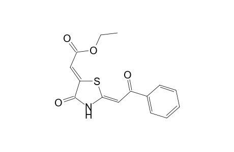 (2E,5Z)/(2Z,5Z)-(5-Ethoxycarbonylmethylidene-4-oxothiazolidin-2-ylidene)-1-phenylethanone