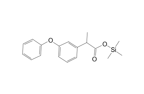 Benzeneacetic acid, .alpha.-methyl-3-phenoxy-, trimethylsilyl ester, (.+-.)-