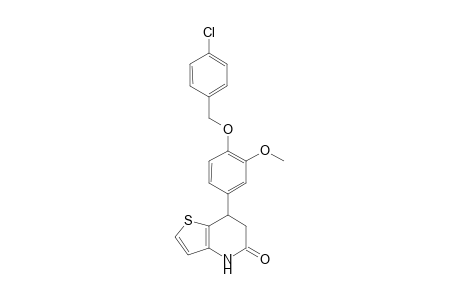 7-{4-[(4-chlorophenyl)methoxy]-3-methoxyphenyl}-4H,5H,6H,7H-thieno[3,2-b]pyridin-5-one