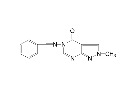 5-(benzylideneamino)-2-methyl-2H-pyrazolo[3,4-d]pyrimidin-4(5H)-one