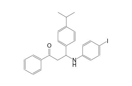 3-(4-iodoanilino)-1-phenyl-3-(4-propan-2-ylphenyl)-1-propanone