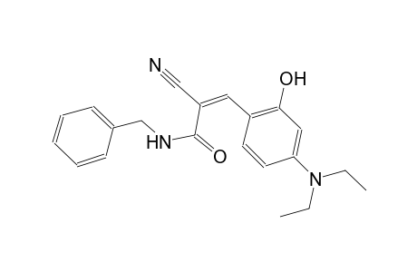 (2Z)-N-benzyl-2-cyano-3-[4-(diethylamino)-2-hydroxyphenyl]-2-propenamide