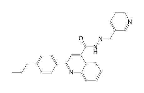 2-(4-propylphenyl)-N'-[(E)-3-pyridinylmethylidene]-4-quinolinecarbohydrazide