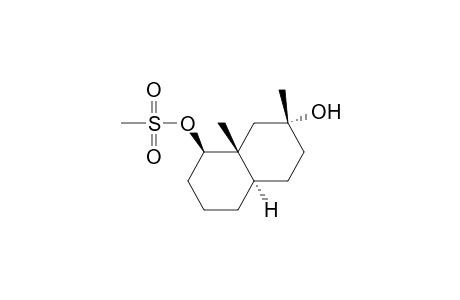 (2.alpha.,4a.alpha.,8.beta.,8a.beta.)-Decahydro-2,8a-dimethyl-2,8-naphthalenediol 8-(methanesulfonate)