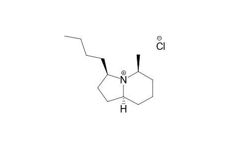 R-3-BUTYL-C-5-METHYL-1,2,3,5,6,7,8,T-8A-OCTAHYDROINDOLIZINE-HYDROCHLORIDE