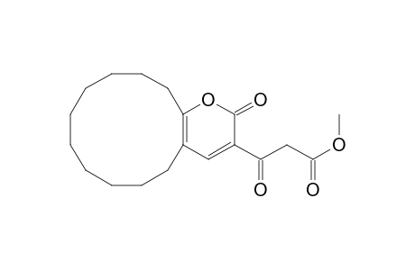 2H-Cyclododeca[b]pyran-3-propanoic acid, 5,6,7,8,9,10,11,12,13,14-decahydro-.beta.,2-dioxo-, methyl ester