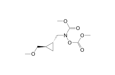 trans-N,O-Bis(methoxycarbonyl)-N-[[2-(methoxymethyl)cyclopropyl]methyl]hydroxylamine