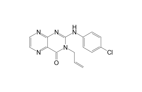 2-(4-Chloroanilino)-3-prop-2-enyl-4-pteridinone