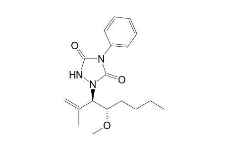 (3R*,4S*)-2-Methyl-4-methoxy-3-(4'-phenyl-1',2',4'-triazolidine-3',5'-dion-1'-yl)-1-octene