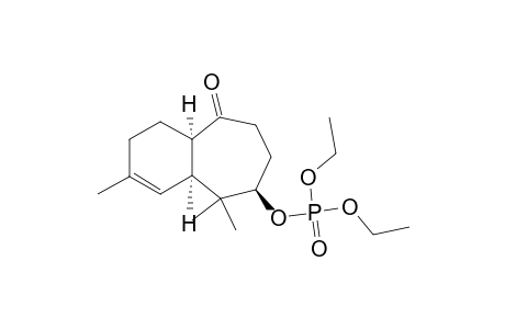 Phosphoric acid, diethyl 2,4a,5,6,7,8,9,9a-octahydro-3,5,5-trimethyl-9-oxo-1H-benzocyclohepten -6-yl ester, (4a.alpha.,6.beta.,9a.alpha.)-(.+-.)-