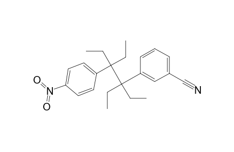 Benzonitrile, 3-[1,1,2-triethyl-2-(4-nitrophenyl)butyl]-