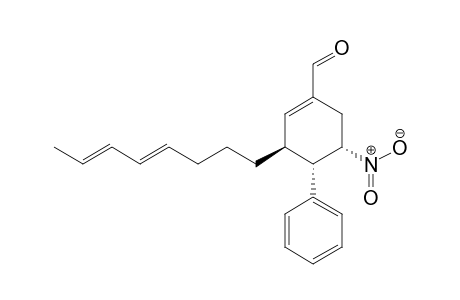 (3S,4S,5S)-5-Nitro-3-((4E,6E)-octa-4,6-dienyl)-4-phenylcyclohex-1-ene-carbaldehyde