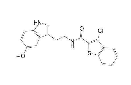 3-chloro-N-[2-(5-methoxy-1H-indol-3-yl)ethyl]-1-benzothiophene-2-carboxamide