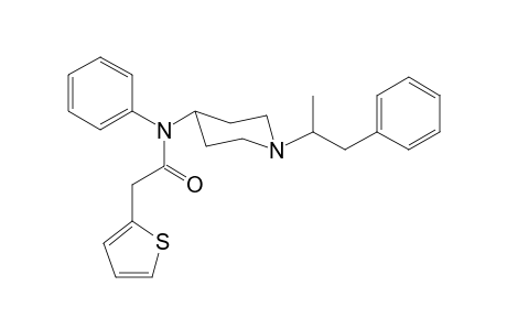 N-Phenyl-N-[1-(1-phenylpropan-2-yl)piperidin-4-yl]-2-(thiophen-2-yl)acetamide