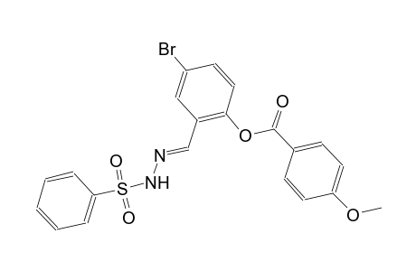 4-bromo-2-{(E)-[(phenylsulfonyl)hydrazono]methyl}phenyl 4-methoxybenzoate