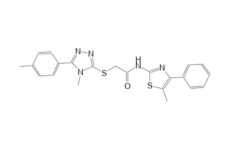 2-{[4-methyl-5-(4-methylphenyl)-4H-1,2,4-triazol-3-yl]sulfanyl}-N-(5-methyl-4-phenyl-1,3-thiazol-2-yl)acetamide