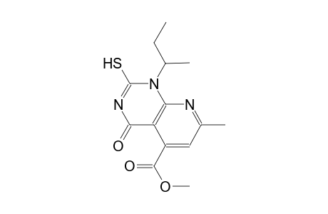 pyrido[2,3-d]pyrimidine-5-carboxylic acid, 1,4-dihydro-2-mercapto-7-methyl-1-(1-methylpropyl)-4-oxo-, methyl ester