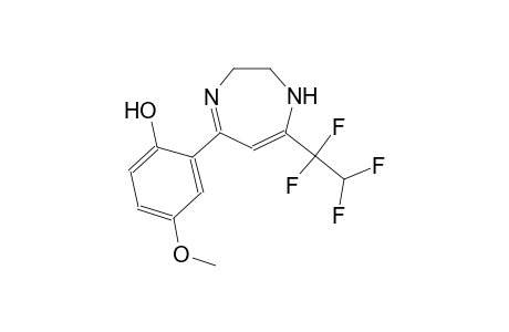 4-methoxy-2-[7-(1,1,2,2-tetrafluoroethyl)-2,3-dihydro-1H-1,4-diazepin-5-yl]phenol