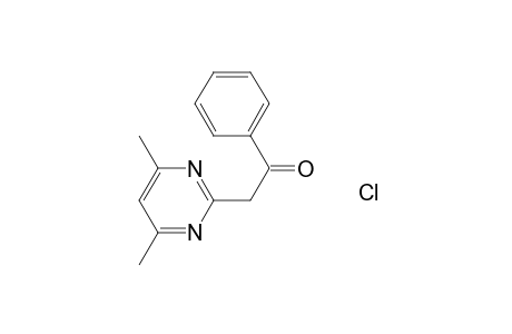 4,6-Dimethyl-2-phenacyl-pyrimidin-hydrochloride