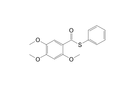 S-Phenyl 2,4,5-Trimethoxybenzenecarbothioate
