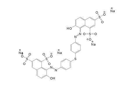 1,3-Naphthalenedisulfonic acid, 8,8'-[thiobis(4,1-phenyleneazo)]bis[7-hydroxy-, tetrasodium salt