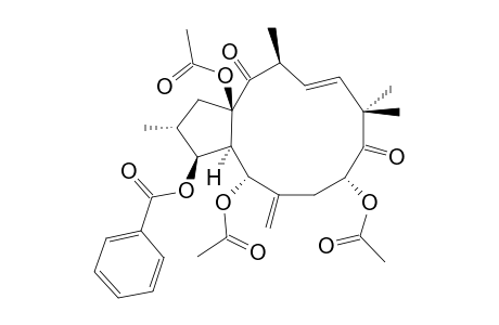 (2R,3S,4R,5R,8R,13S,15R)-5,8,15-TRIACETOXY-3-BENZOYLOXY-9,14-DIOXOJATROPHA-6(17),11E-DIENE