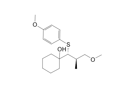 1-[(1R,2R)-3-methoxy-1-(4-methoxyphenyl)sulfanyl-2-methyl-propyl]cyclohexan-1-ol