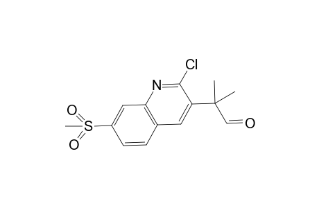 2-[2-Chloro-7-(methylsulfonyl)quinolin-3-yl]-2-methylpropanal