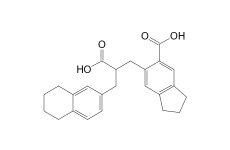 2-Naphthalenepropanoic acid, .alpha.-[(6-carboxy-2,3-dihydro-1H-inden-5-yl)methyl]-5,6,7,8-tetrahydro-