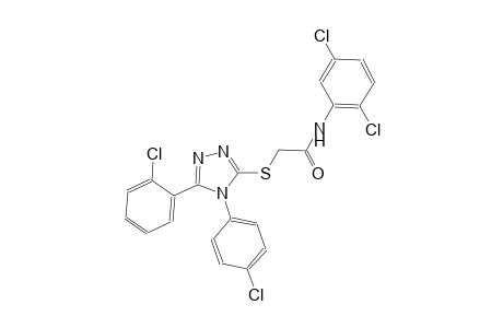 2-{[5-(2-chlorophenyl)-4-(4-chlorophenyl)-4H-1,2,4-triazol-3-yl]sulfanyl}-N-(2,5-dichlorophenyl)acetamide